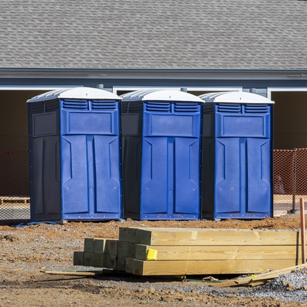 what is the expected delivery and pickup timeframe for the portable toilets in River Forest